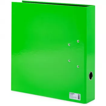 Archivador A4 verde HERMA 20066 anillas redondas 70 mm de profundidad
