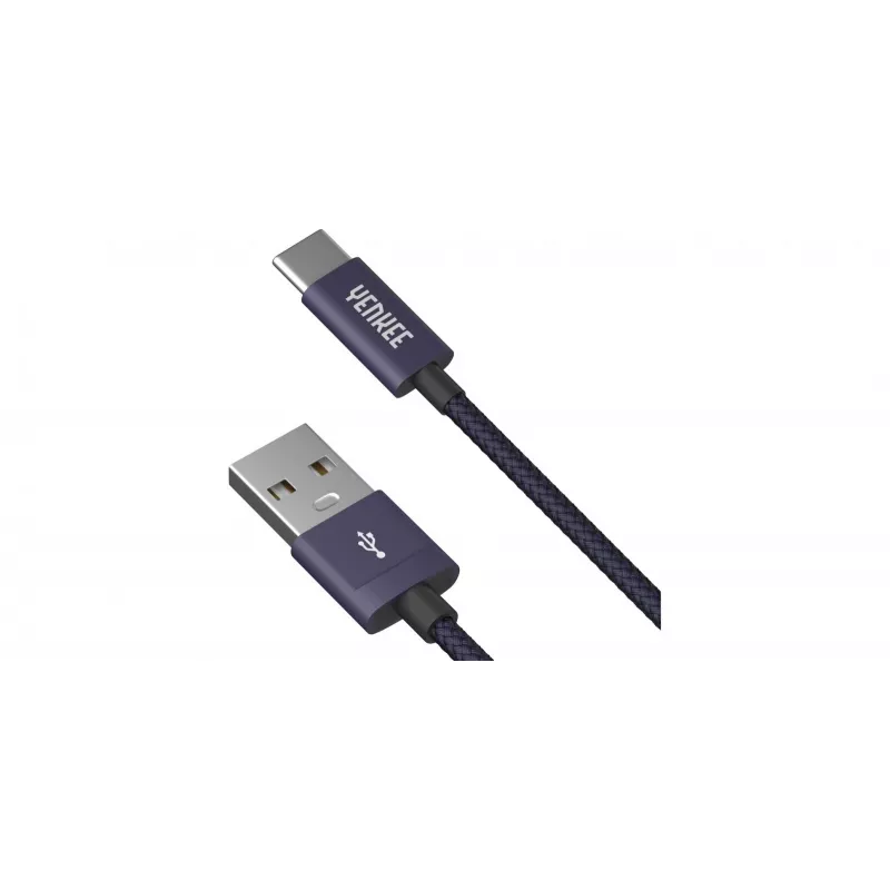 Cable YENKEE YCU 301 BE USB-A 2.0/USB-C 1m lila