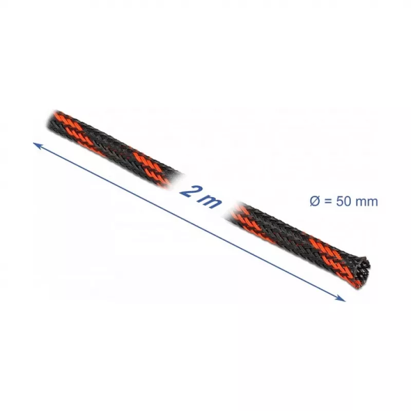 Funda para cables DeLOCK 20758 negro rojo