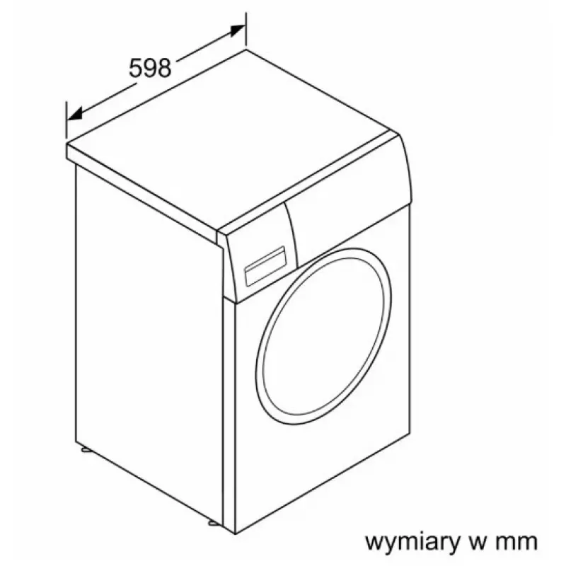 Lavadora de carga frontal Bosch WGE02201PL — 8 kg, 1200 rpm, tambor de 55 l, pantalla LED, inverter