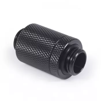 Alphacool ES D-Plug 25,5 mm G1/4 AG a G1/4 AG - Deep negro (17580)