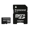 Tarjeta de memoria flash Transcend 4GB MicroSDHC Class 10 con adaptador