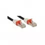 Lindy Cat.6 (A) SSTP / S/FTP PIMF Premium 1,0 m Cable de red negro 1 m