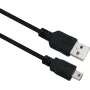 Cable USB Helos 288315 USB 2.0 2 m USB A Mini-USB B Negro