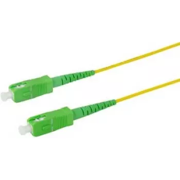 Logilink Professional - Cable de conexión - SC/APC Monomodo (M) a SC/APC Monomodo (M) - 5 m - 2 mm - Fibra óptica - Simplex - 9/125 micrómetros - G.657.A2/OS2 - Libre de halógenos - Amarillo