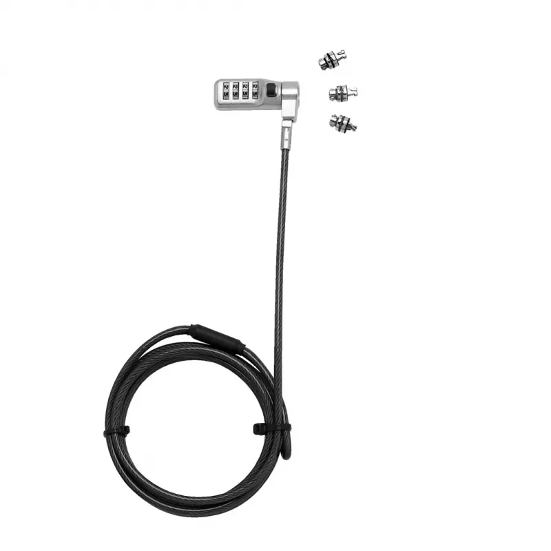 DICOTA D31713 Candado de cable Negro 2 m