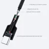 Aukey CB-CA2 OEM cable de USB-C a USB-A, trenzado de nailon, 2 m, negro