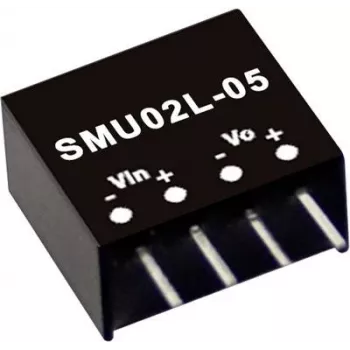 Adaptador/convertidor de corriente MEAN WELL SMU02L-12 2 W, entrada 4,5–5,5 V, salida 12 V