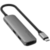 Hub de interfaz Satechi ST-P4SM USB Type-C 10000 Mbit/s gris