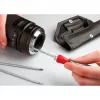 Wiha 27820 System 4 juego de destornilladores con hojas intercambiables, 11 piezas, ranurado/Phillips/TORX/hexagonal, con bolsa enrollable, negro/rojo