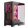 Caja de PC MODECOM Volcano SPACE APEX ARGB Midi Tower, cristal templado, USB-C, compatible con ATX/microATX/Mini-ITX, GPU hasta 430 mm, disipador de CPU hasta 180 mm