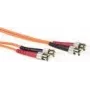 Cable de fibra óptica ACT 50 metros LSZH multimodo 50/125 OM2 dúplex con conectores ST