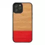 Funda protectora man and wood para iPhone 12 Pro Max — Herringbone Azalea negro