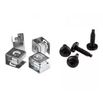 StarTech.com Tornillos para rack de servidor y tuercas de clip – 10-32 – Tornillos de montaje para rack y tuercas jaula deslizantes – Pack de 50