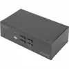 Switch KVM Digitus DS-12883 4 puertos Dual Display 4K HDMI USB