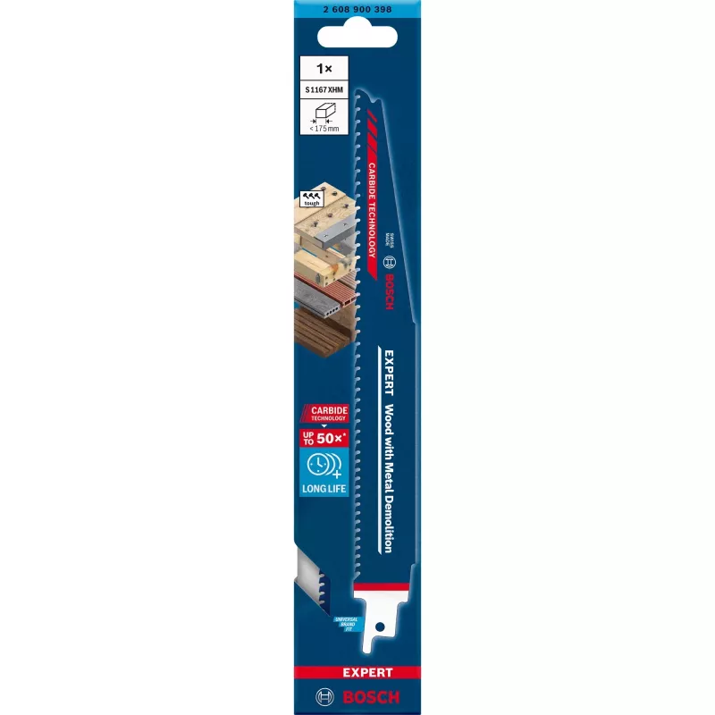 Bosch Expert 2608900398 hoja de sierra sable acero de alto carbono (HCS) 1 ud.