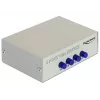 Conmutador DeLock VGA 4 puertos manual bidireccional - Conmutador de pantalla - 4 x VGA - sobremesa (87635)