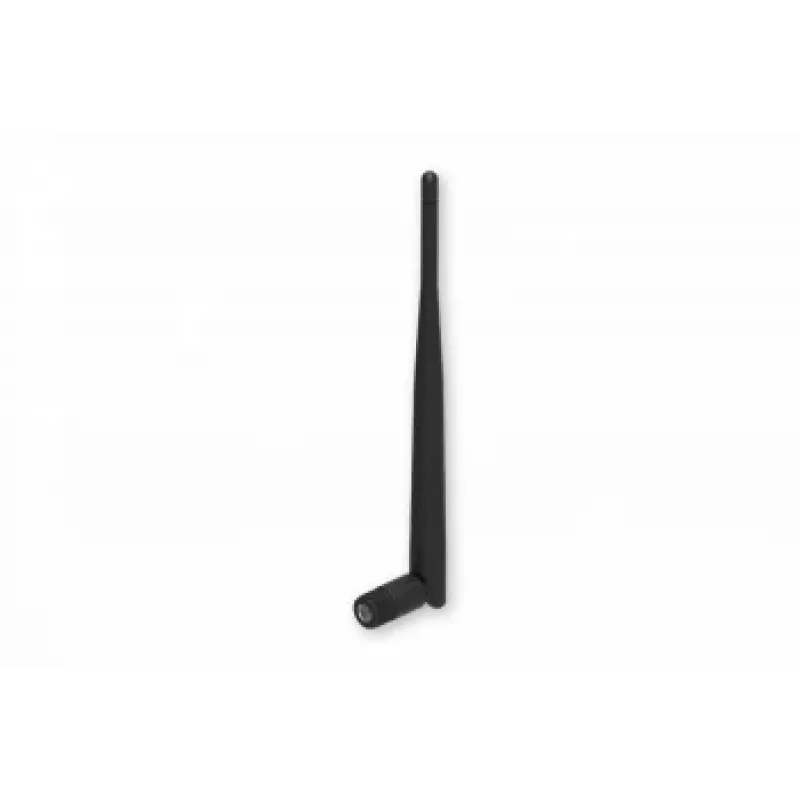 Antena de red TELTONIKA PR1URF51, 5 dBi, 2,4–2,4835 GHz, conector macho RP‑SMA, 50 Ω, polarización lineal, 195 mm, negra