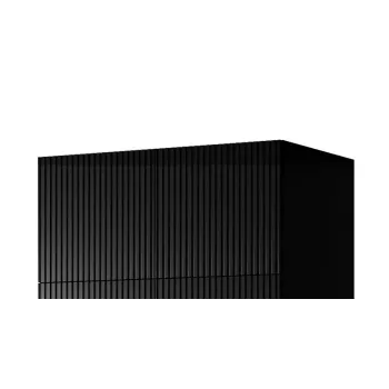 Armario ropero cama meble PAFOS 2D BASE 90×55,5×45 cm negro mate, estructura de 2 puertas
