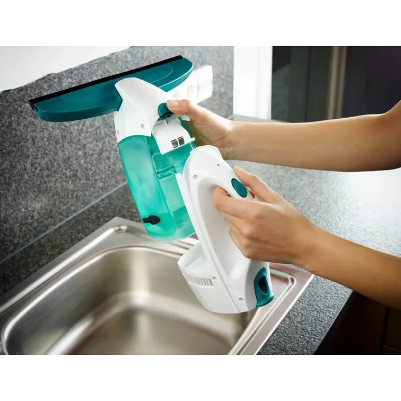 Limpiacristales con aspirador Leifheit Window Vacuum Glass Cleaner Dry&Clean con mango y cepillo 51003