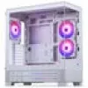 Caja de PC PHANTEKS XT View Matrix, torre Midi, E-ATX, cristal templado, Matrix LED - blanca (PH-XT523VM1_DWT01)