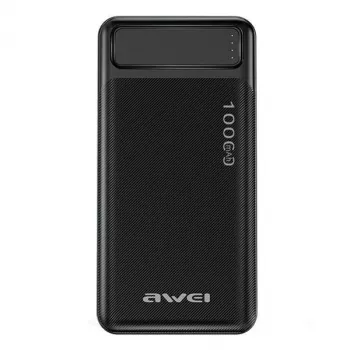 Powerbank portátil P5K 10000mAh con 2xUSB 2.1A - Negro