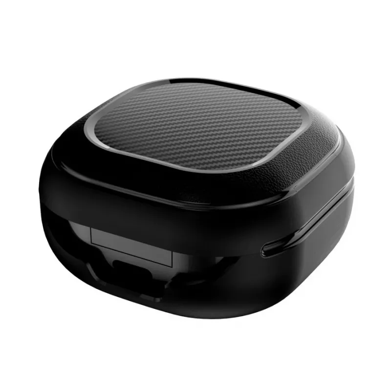 Tech-Protect Rough Carbon funda para el estuche de carga de Samsung Galaxy Buds 2 Pro/2/Live/Pro, negra