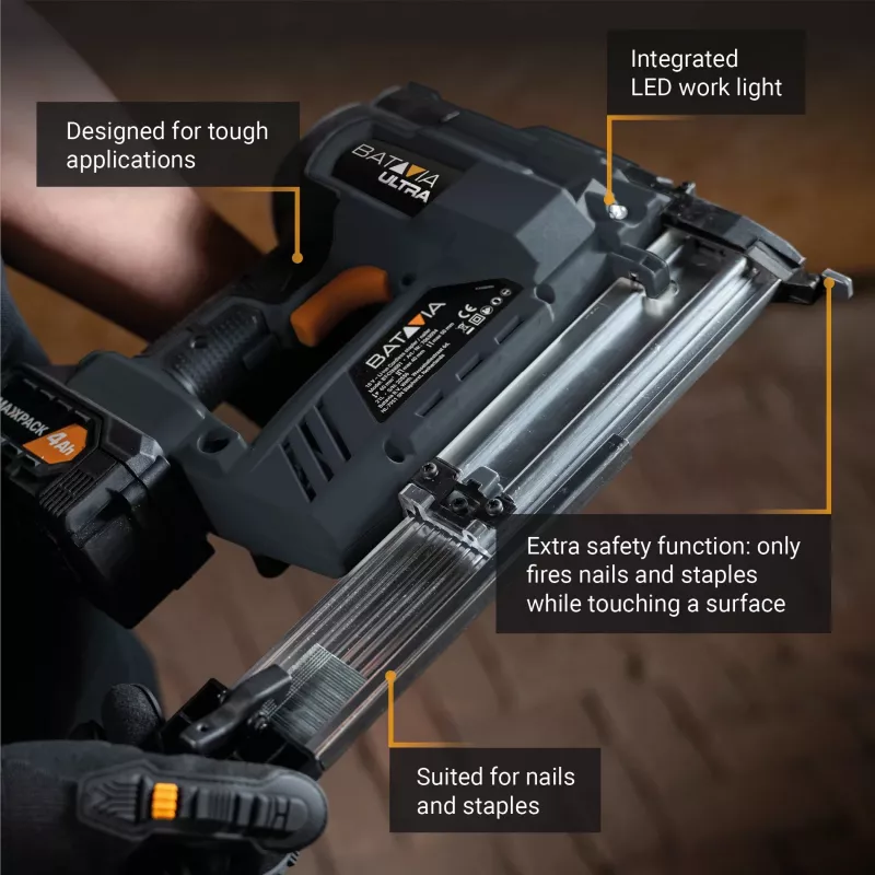 Batavia B.V. | Grapadora combinada 18V - Sin batería ni cargador