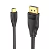 Cable Vention USB-C a DisplayPort 8K 2 m, USB Type-C a DP, negro