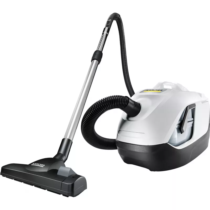 Aspirador de suelo Kärcher DS 6 — limpieza en seco, 650 W, capacidad de polvo de 2 l, HEPA 13, radio de acción de 10,2 m, tubo telescópico