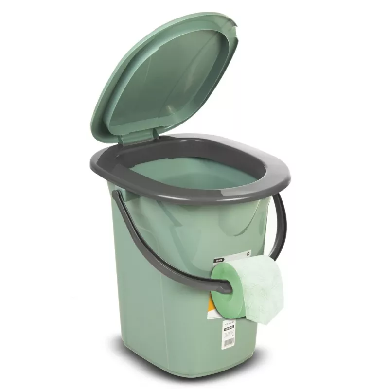 Cubo de inodoro portátil GreenBlue GB320GG — cubo de inodoro portátil ligero, modelo GB320GG