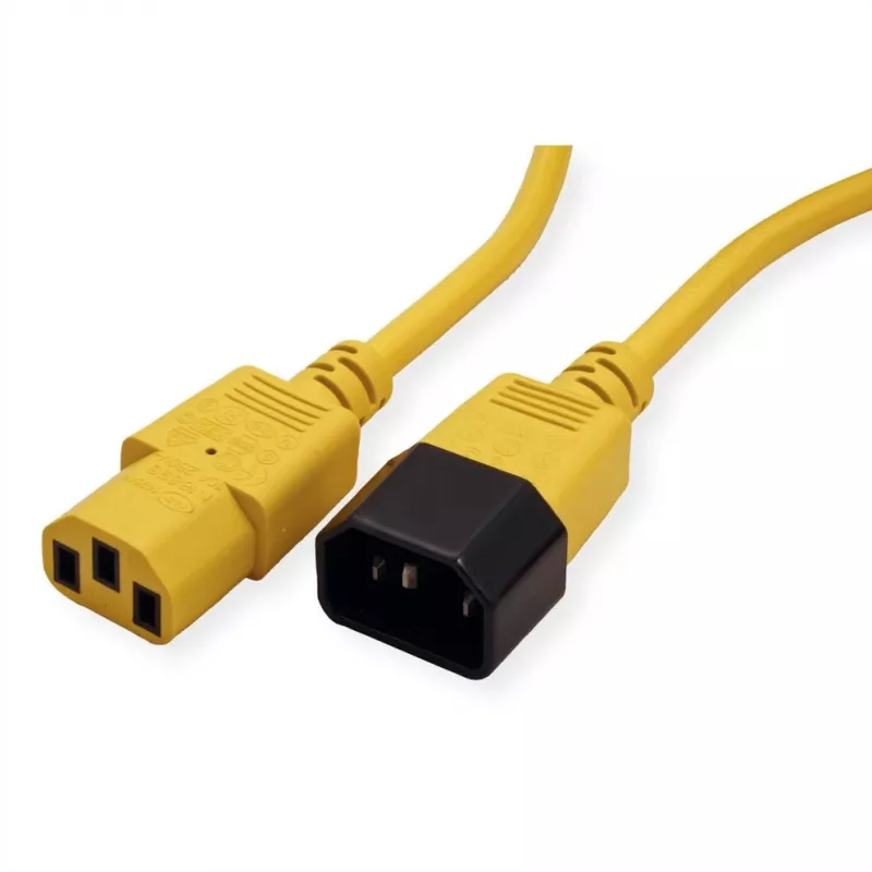 ROLINE 19.08.1532 Cable de alimentación amarillo 3 m IEC 320 (19.08.1532)