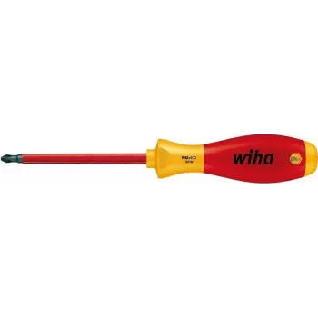 Destornillador Phillips VDE Wiha PH 0 longitud de hoja: 60 mm DIN ISO 8764, DIN EN 60900 (00846)