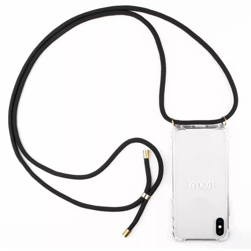 Lookabe funda de móvil con collar para iPhone X/XS, dorado/negro
