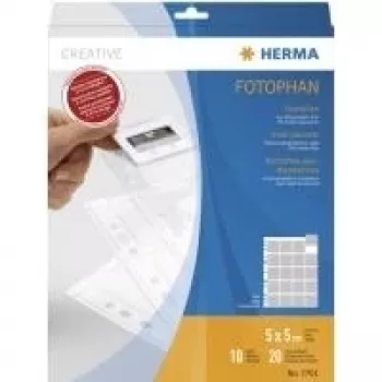 Fundas para diapositivas HERMA 7701 para diapositivas de 35 mm film transparente 10 bolsillos