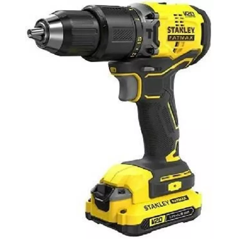 Taladro atornillador sin escobillas 18V FATMAX V20 2x4.0ah maletín