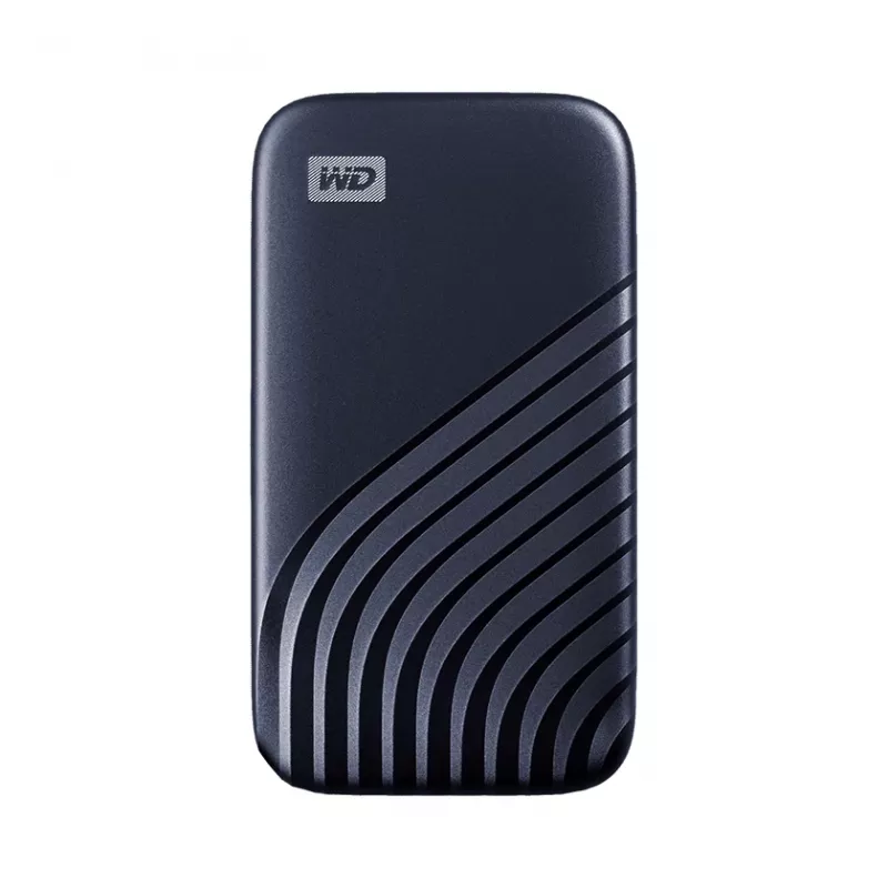 WD My Passport SSD WDBAGF0020BBL - SSD - cifrada - 2 TB - externa (portátil) - USB 3.2 Gen 2 (conector USB-C) - AES de 256 bits - azul medianoche