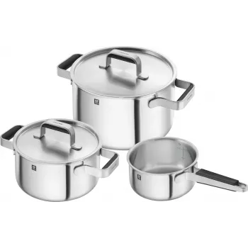 Set de ollas Florina Zwilling — 3 ollas de acero inoxidable (set) — Florina Zwilling