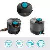 Aspersor circular Gardena AquaPrecise Negro Azul Gris 1 ud.