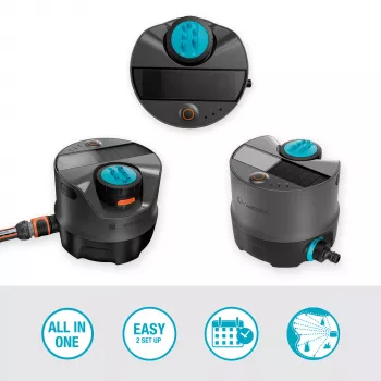 Aspersor circular Gardena AquaPrecise Negro Azul Gris 1 ud.