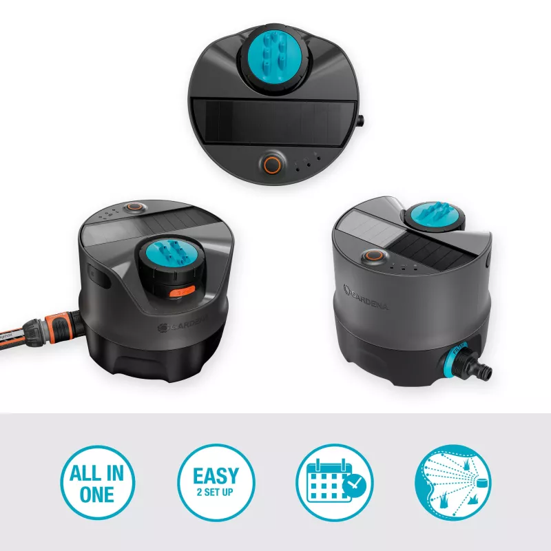 Aspersor circular Gardena AquaPrecise Negro Azul Gris 1 ud.