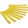 Goobay clips marcadores de cables letras A-C, para diámetro de cable hasta 6 mm, 6 mm - anillos de identificación de colores 3x 30 uds. para marcar p. ej. cables de red