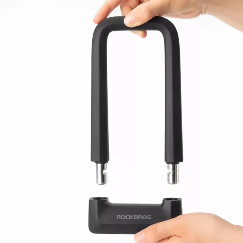 Rockbros RKS626-BKU-lock candado de bicicleta, negro