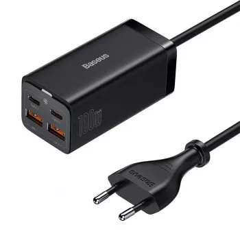 Baseus GaN3 100/ 65W cargador de sobremesa Quick Charge QC 3.04.0 cargador de teléfono USB-C Type-C para iPhone15 Huawei Xiaomi MacBook portátil