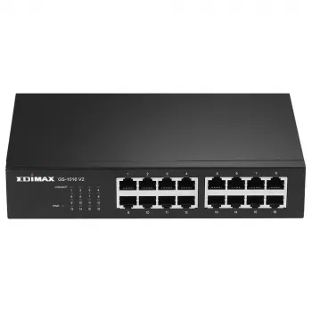 Edimax GS-1016 V2 switch de red gestionado Gigabit Ethernet (10/100/1000) negro