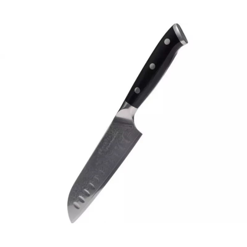 Cuchillo santoku Kohersen Elegance ébano acero damasco 12,7 cm
