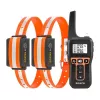 Collar de adiestramiento canino Rojeco PD5291000m con 2 collares, mando a distancia recargable, impulsos estáticos/vibración/tono ajustables