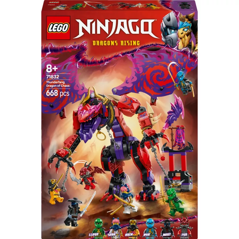 LEGO NINJAGO 71832 Thunderfang Dragón del caos