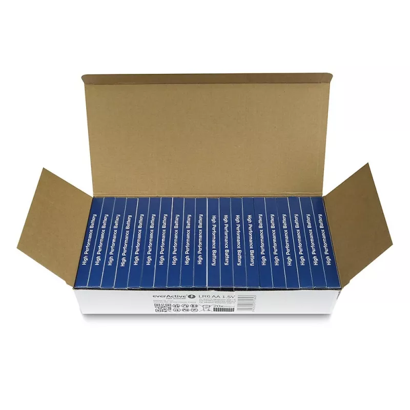 Pilas alcalinas AA desechables everActive LR610PAKPA, 1,5 V, 3000 mAh, pack de 10