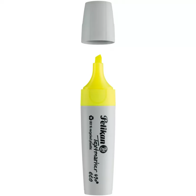 Rotulador fluorescente Pelikan 490 eco rotulador punta biselada amarillo